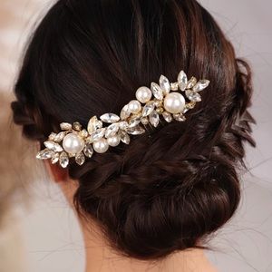 Bridal Hair Gold Comb |  Hair Accessories | Gold Hair Comb | Wedding Hair Formal